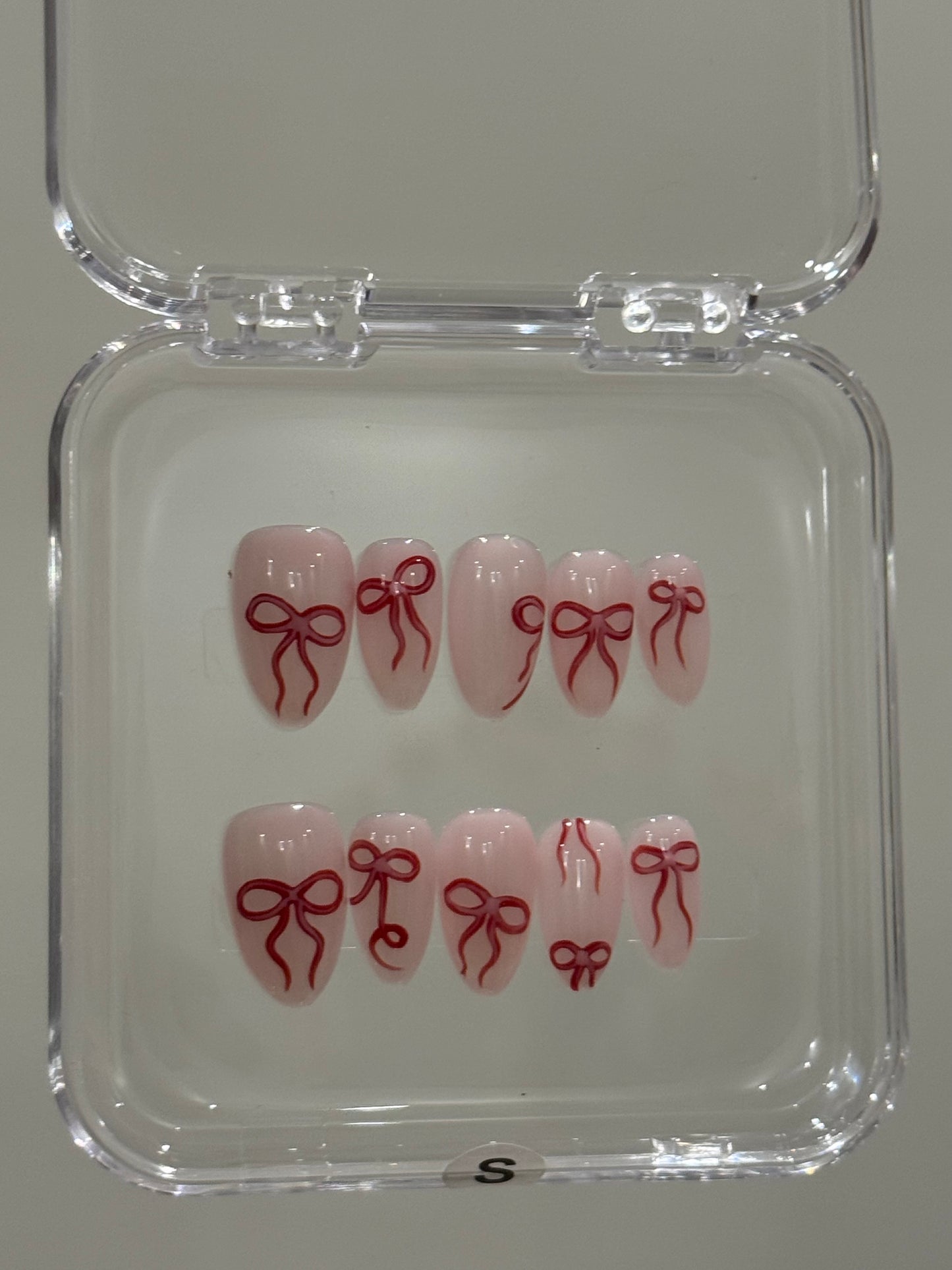 N203 Ballerina Bow Nails