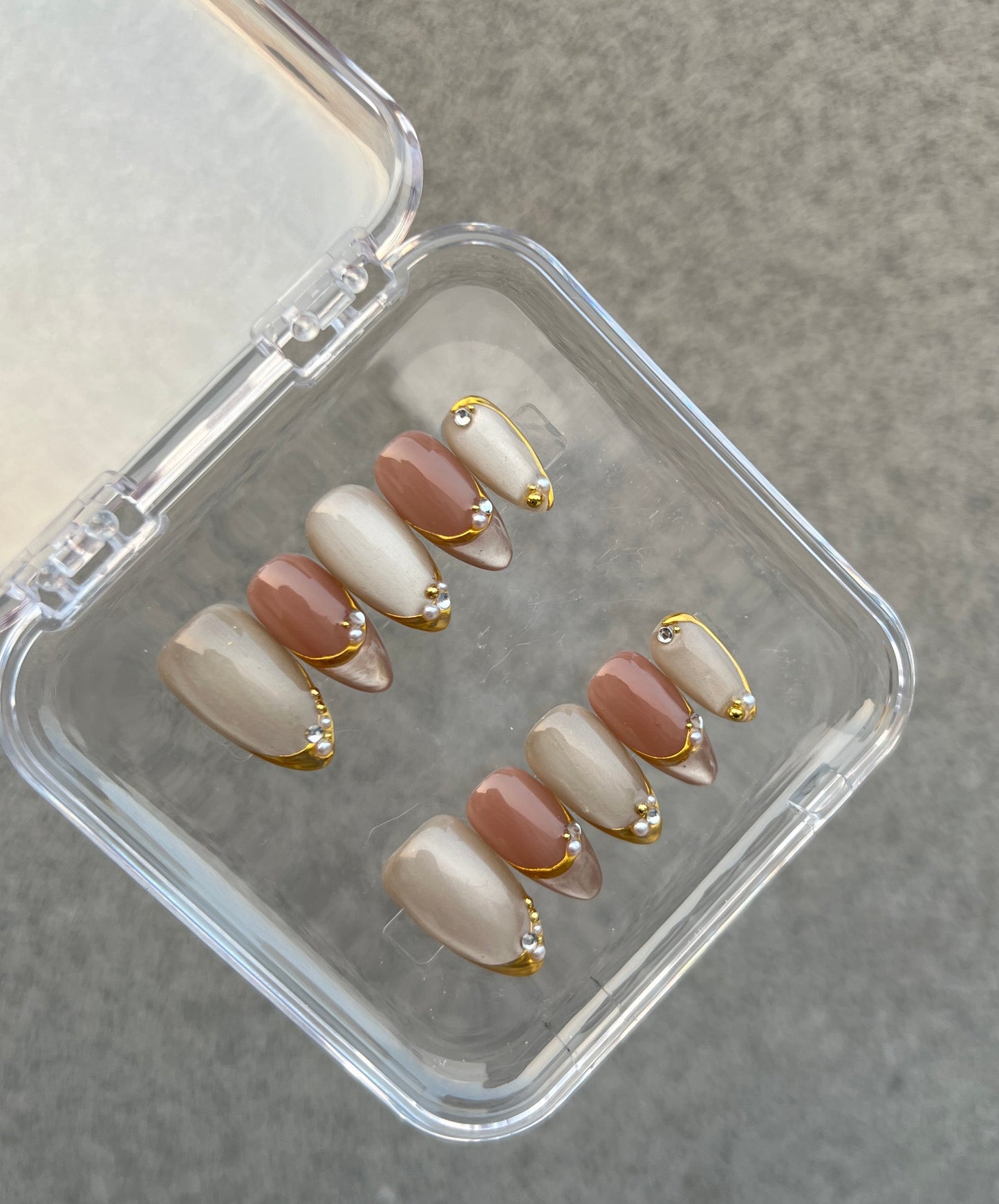 N103 Cateye Mix Nails Set