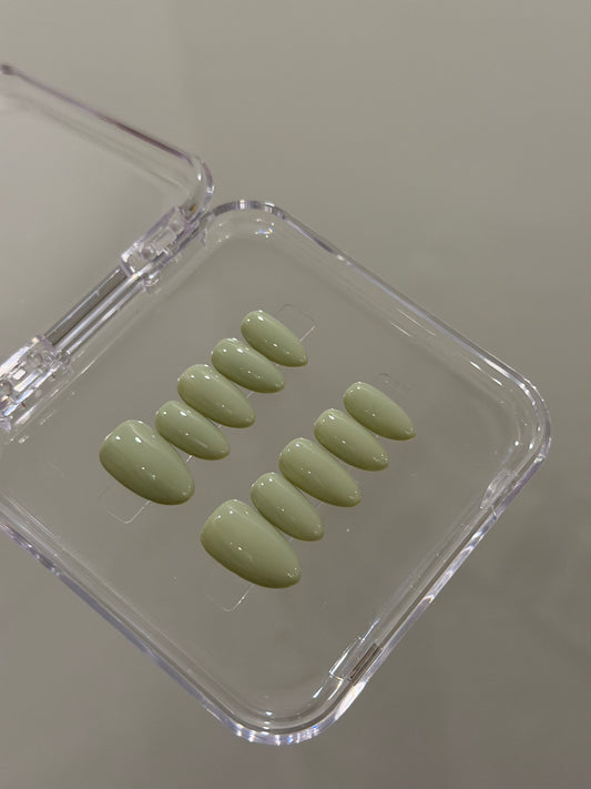 N447 Sage Solid Nails
