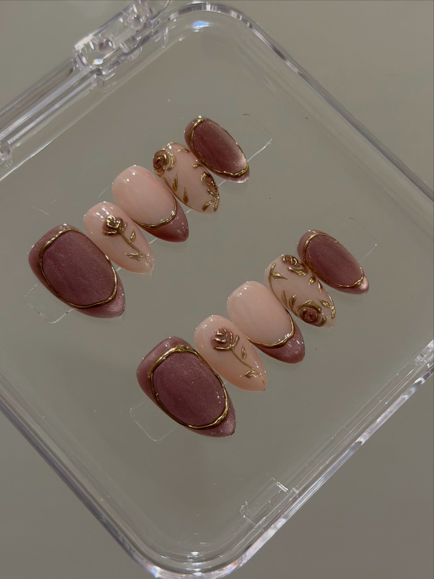 N390 Pink Rosalie Nails