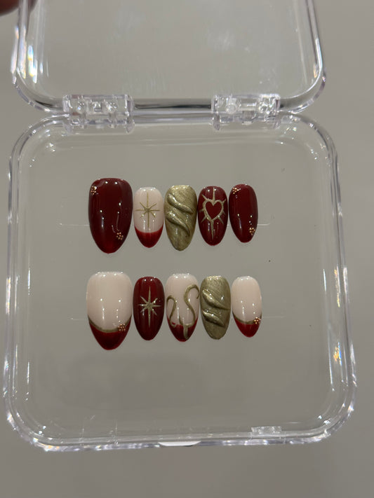 N211 Ruby Olive Nails
