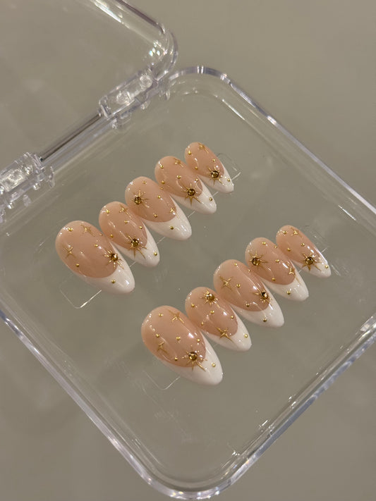 N247 Champagne French Nails