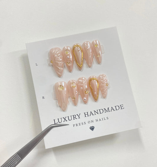 N202 Mermaid Glossy Nails