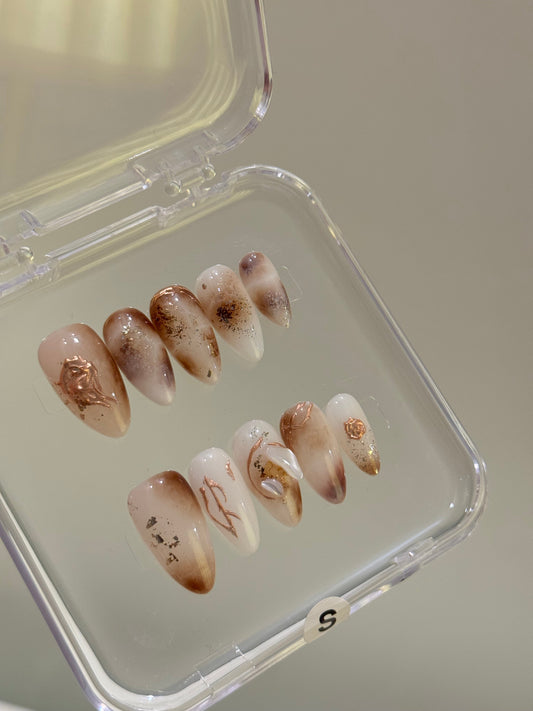 N66 Autumn Nude Nails Set