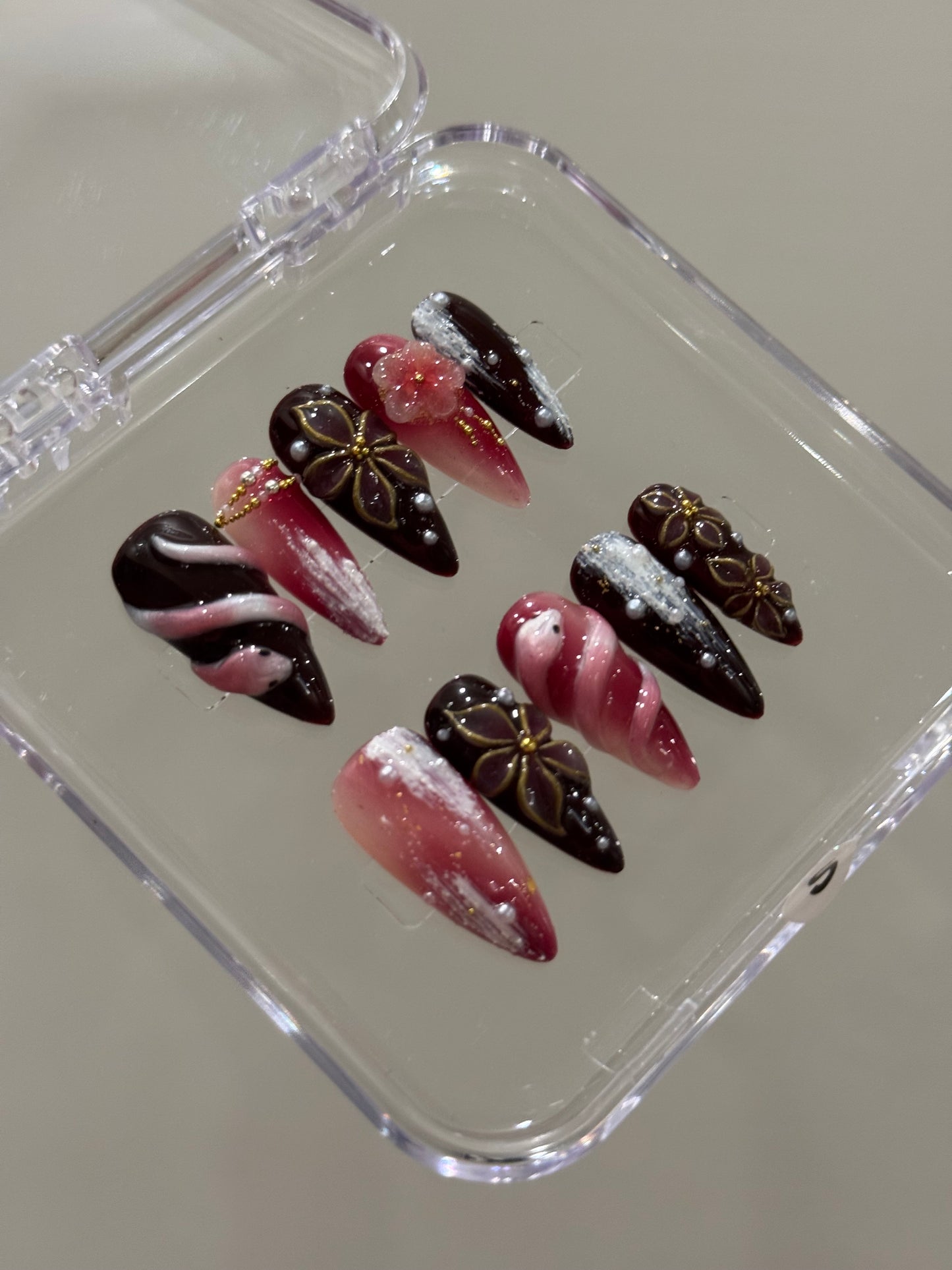 N274 Dark Serpent Nails