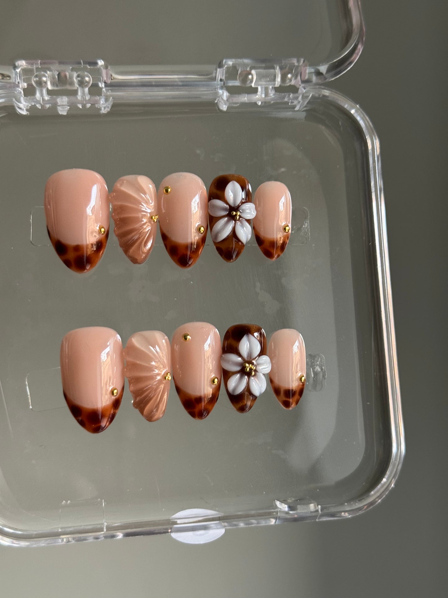 N244 Fall Floral Nails