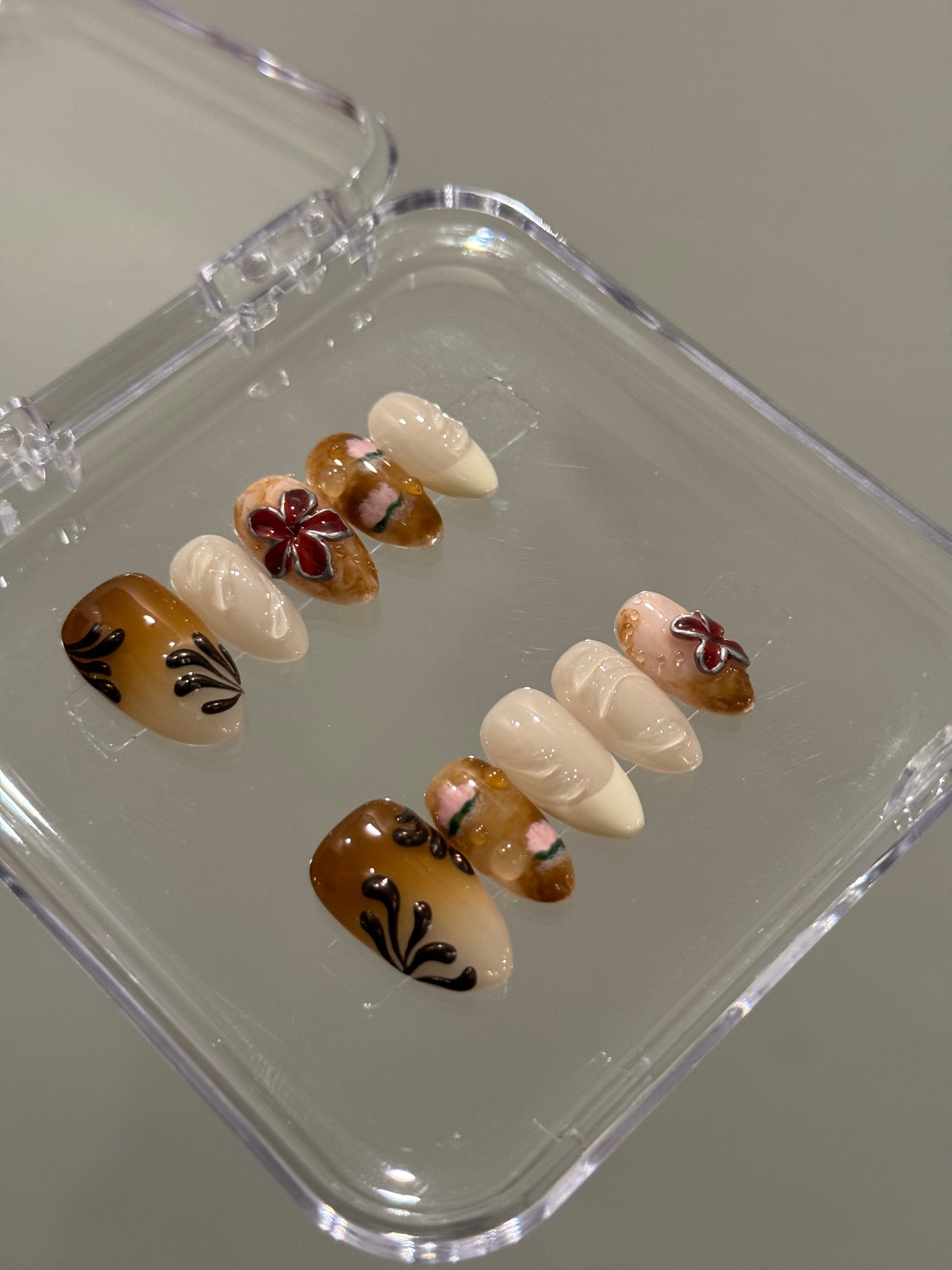N219 Brown Dope Nails