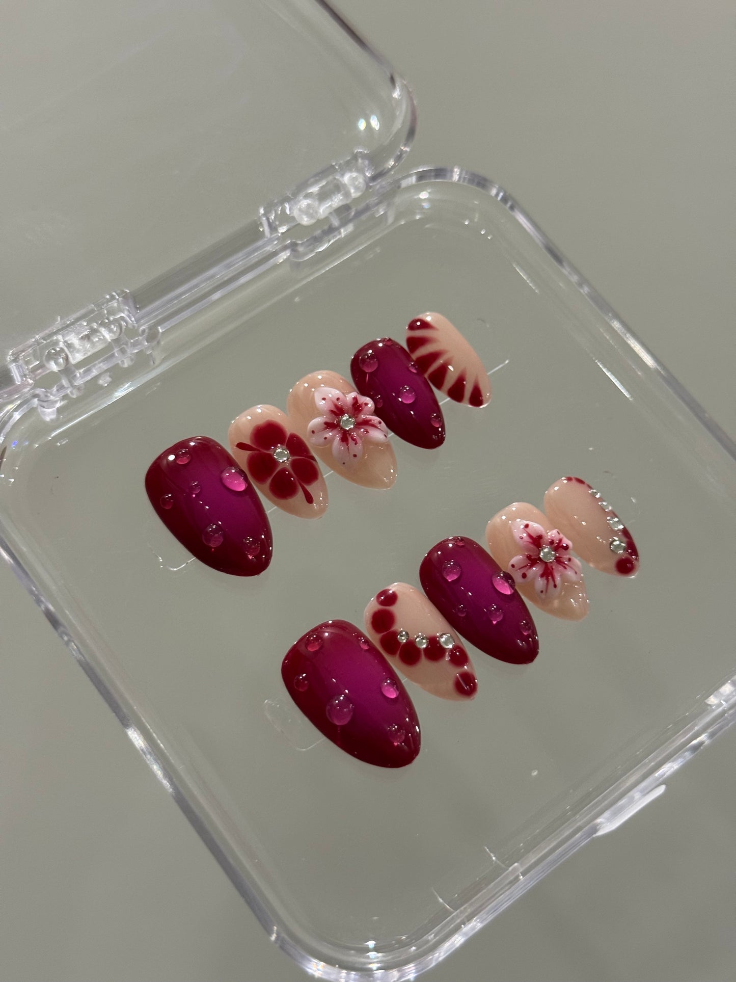 N241 Fuchsia Drop Nails