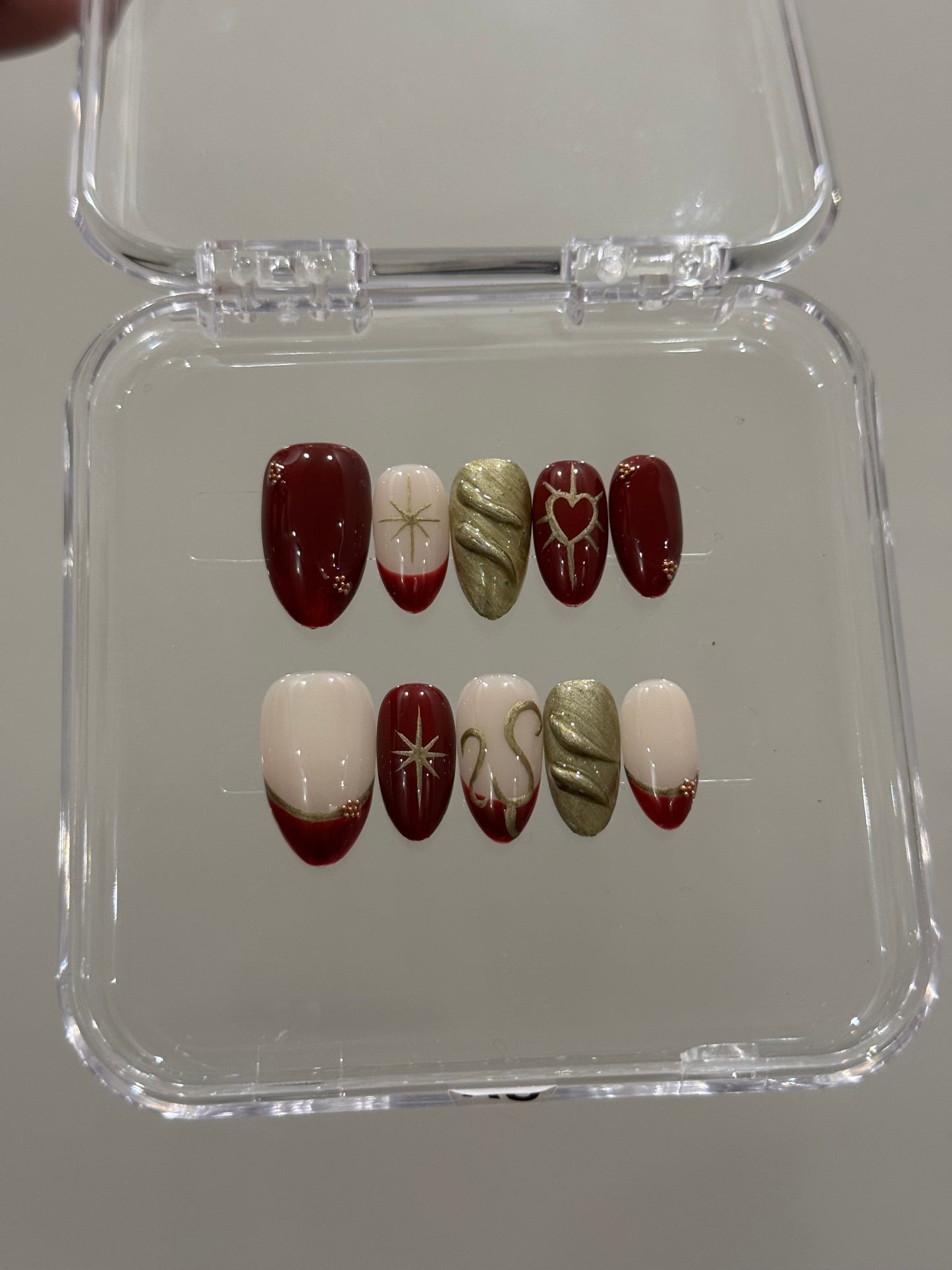 N211 Ruby Olive Nails