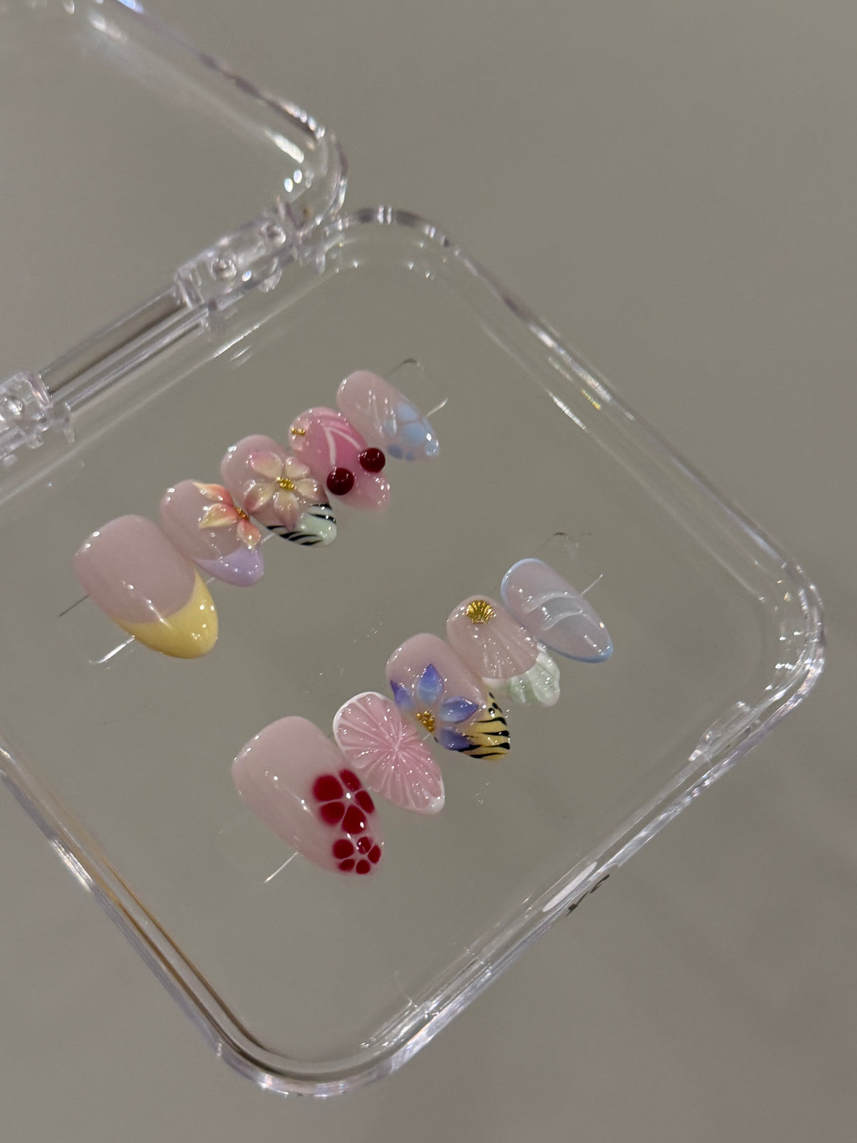 N367 Bloomed Garden Nails