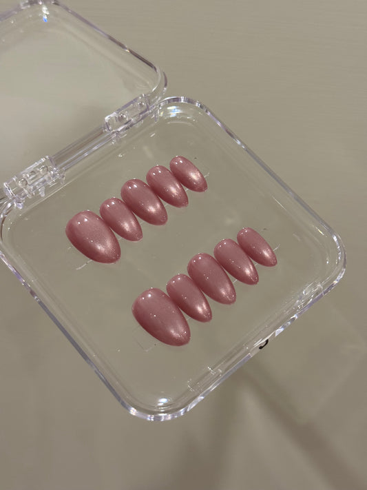 N293 Purple Cateye Nails