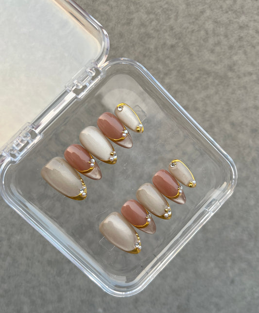 N103 Cateye Mix Nails Set