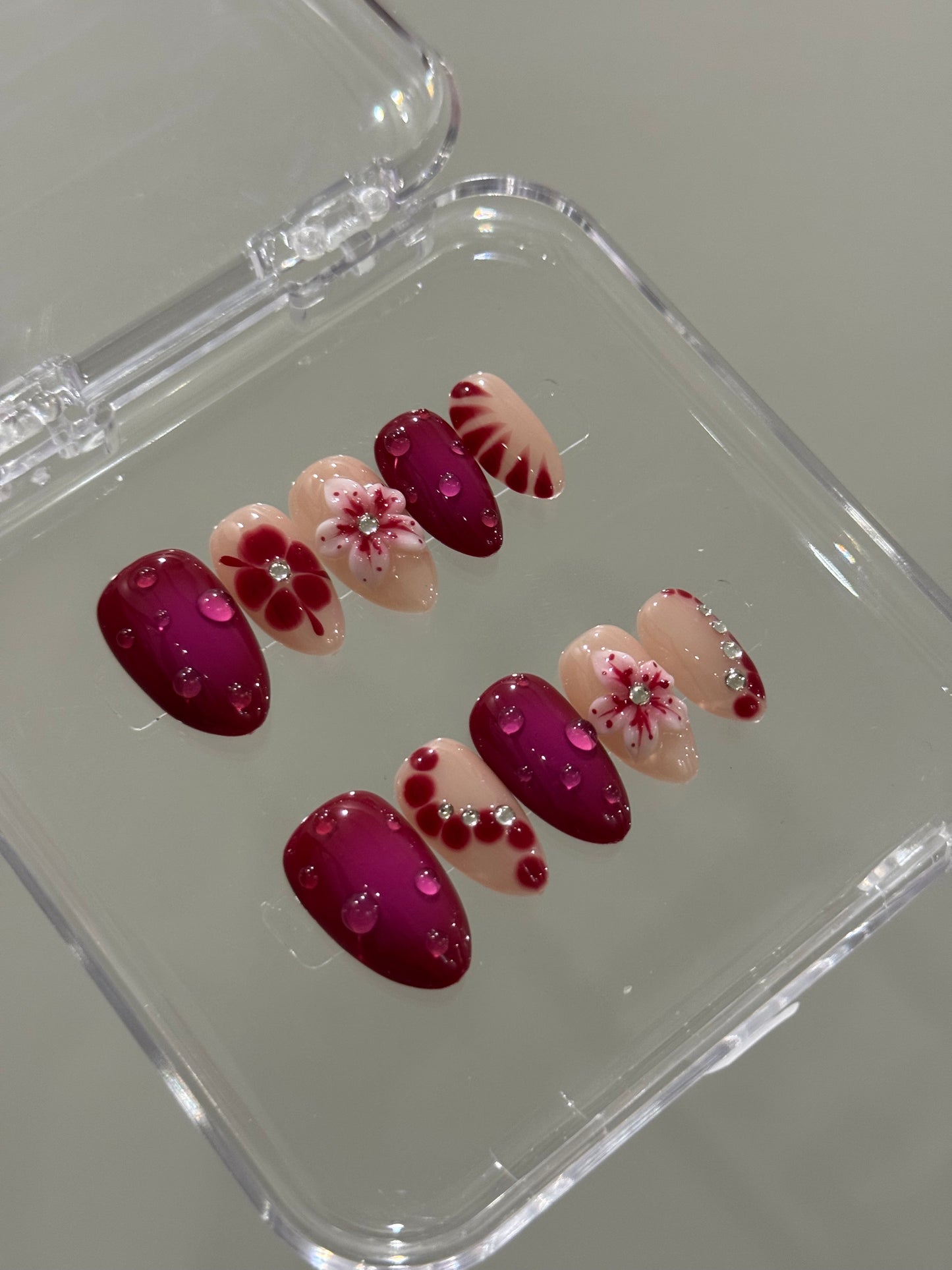 N241 Fuchsia Drop Nails