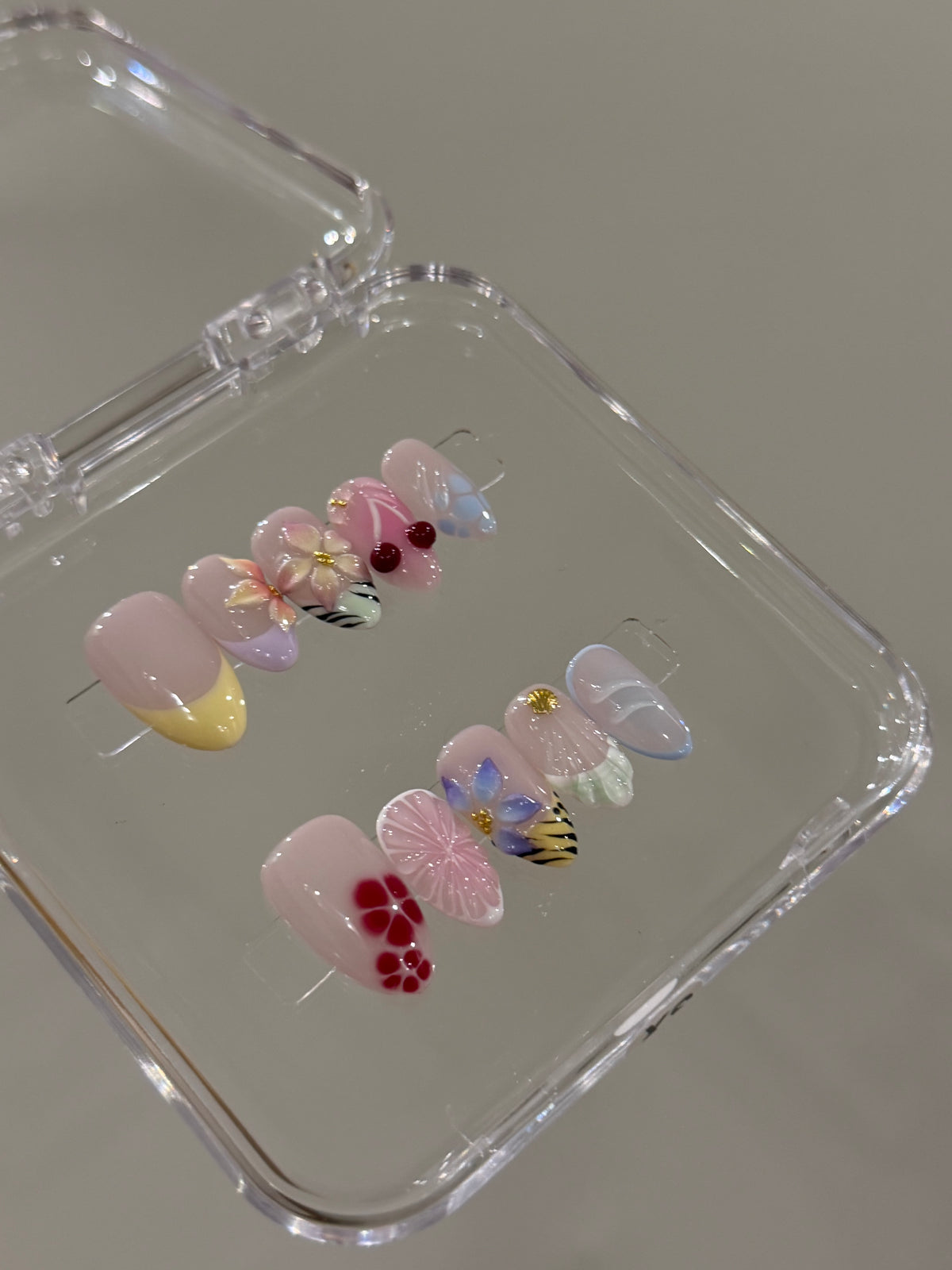 N367 Bloomed Garden Nails