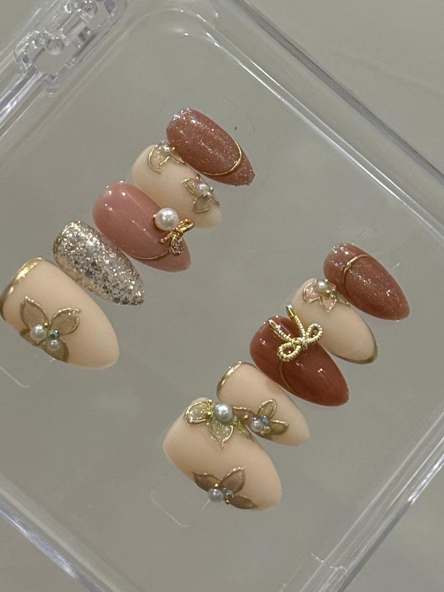 N321 Satin Gold Nails