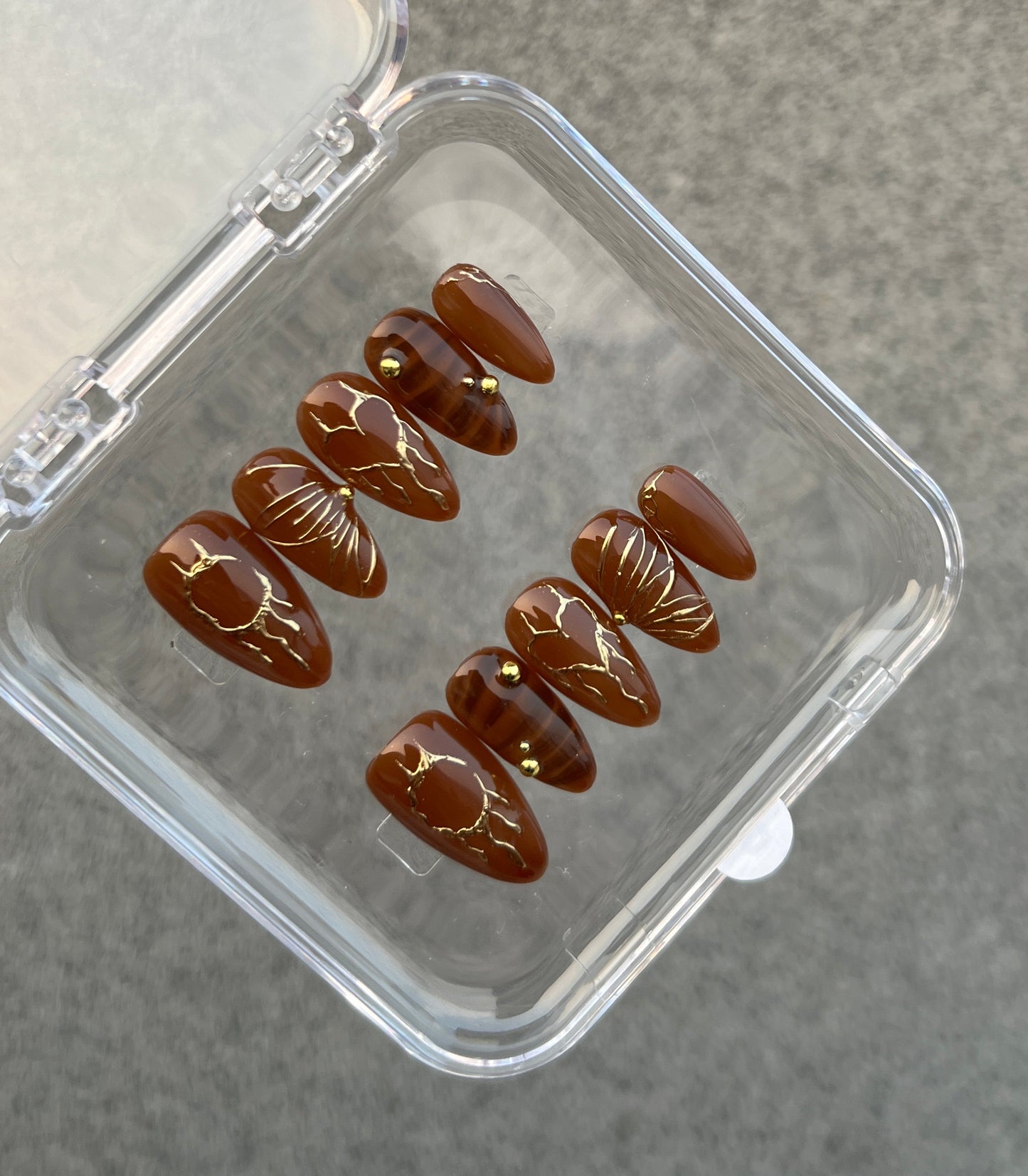 N102 Fall Season Nails Set