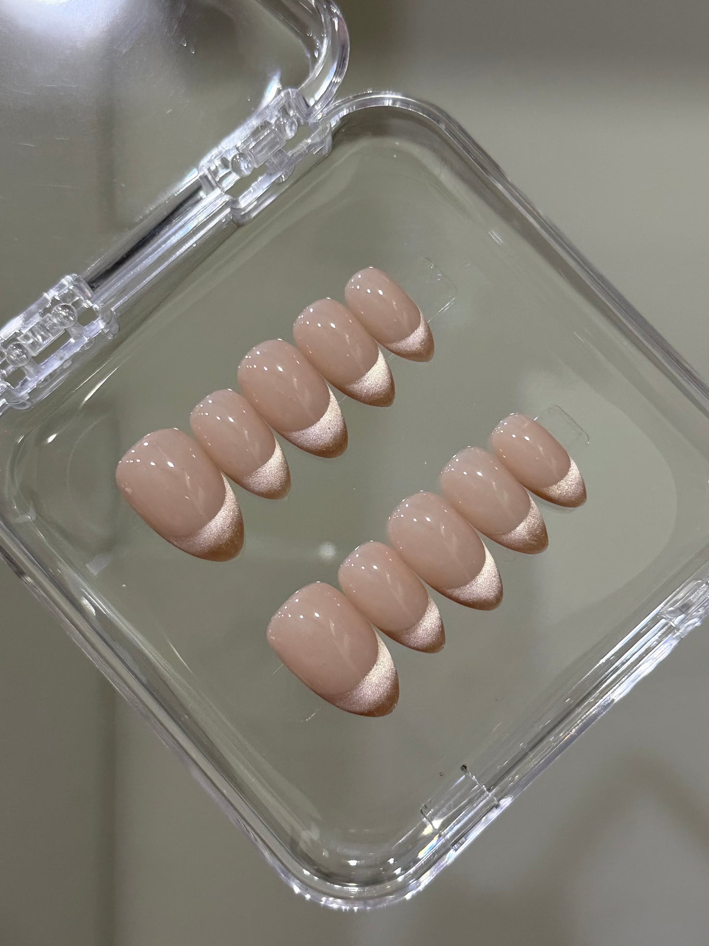 N316 Nude French Nails