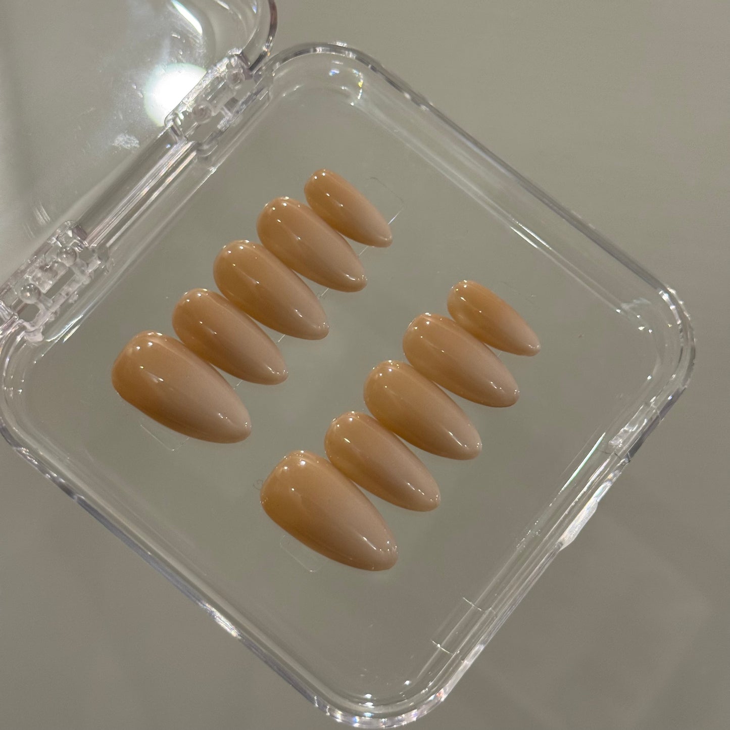 N227 Brown Ombre Nails