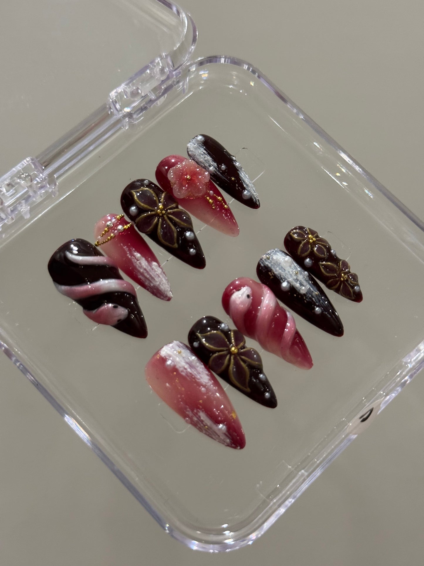 N274 Dark Serpent Nails