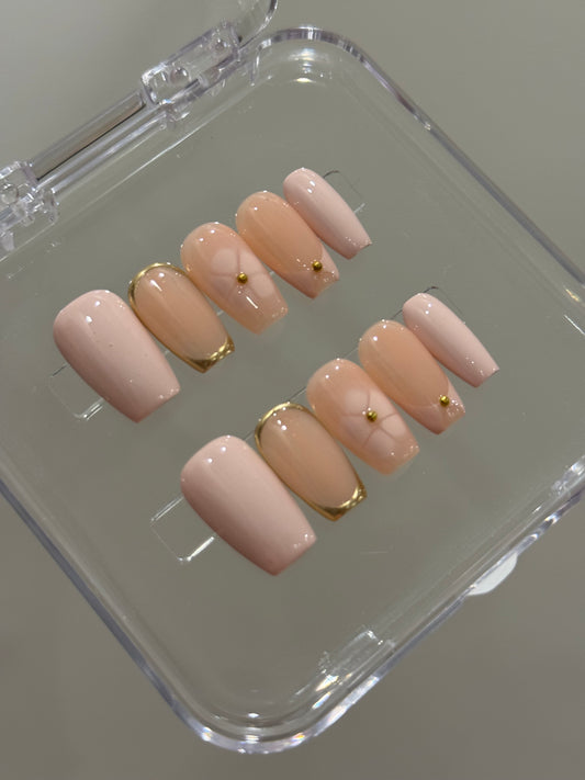 N304 Baby Pink Coffin Set