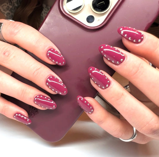N250 Studded Ruby Nails