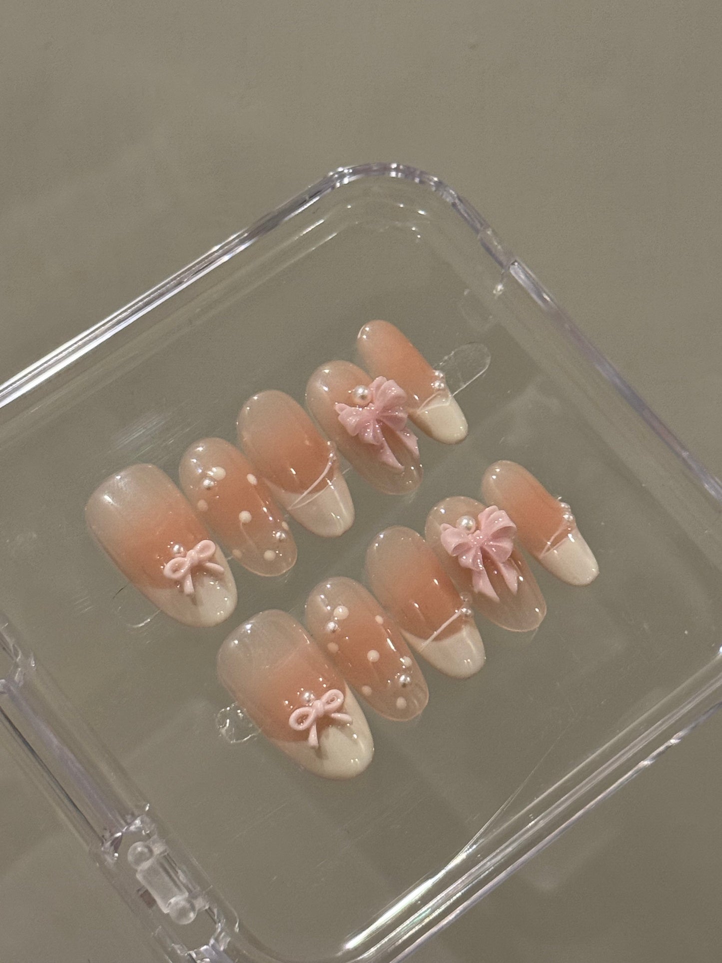 N43 French Bow Nails  Set