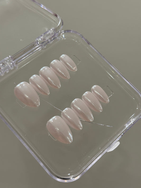 N277 White Powder Nails