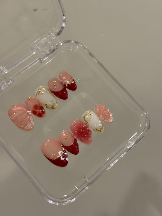 N88 Short Ruby Nails Set