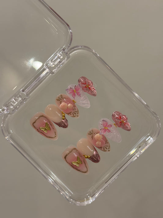 N190 Butterfly Buds Nails