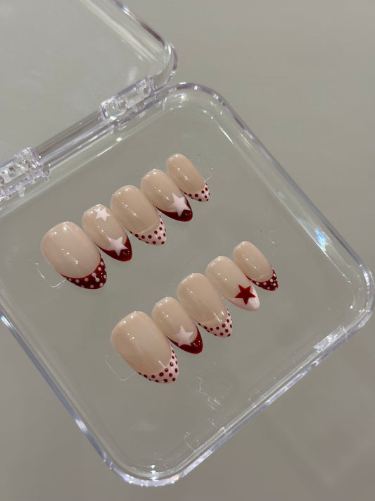 N279 Polka with Star Nails