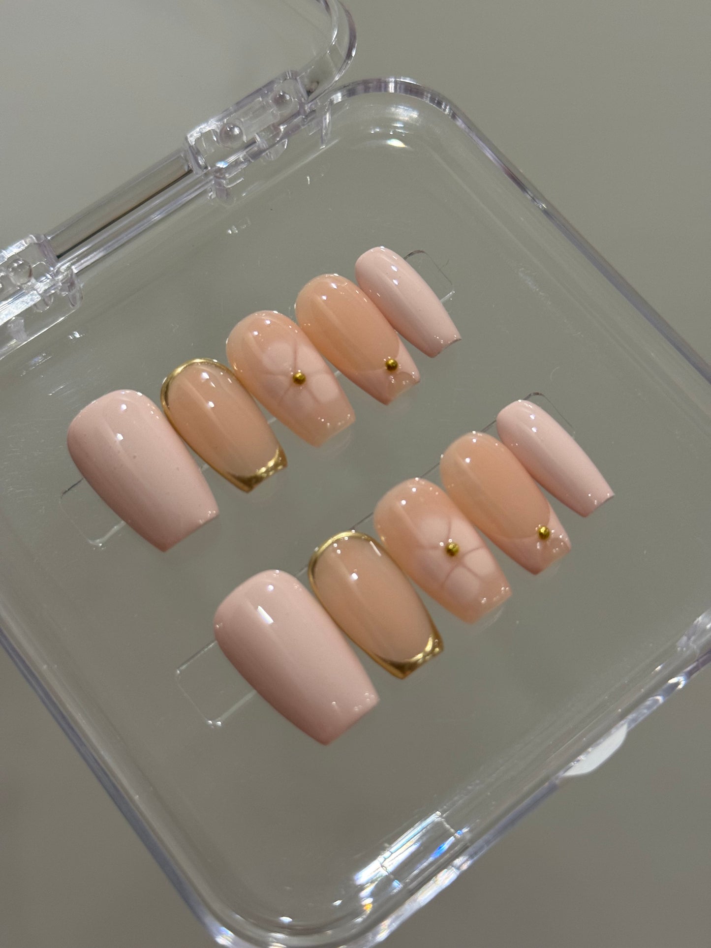 N304 Baby Pink Coffin Set
