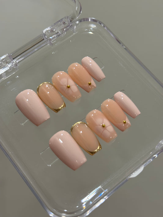 N304 Baby Pink Coffin Set
