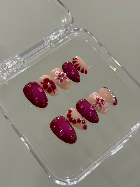 N241 Fuchsia Drop Nails