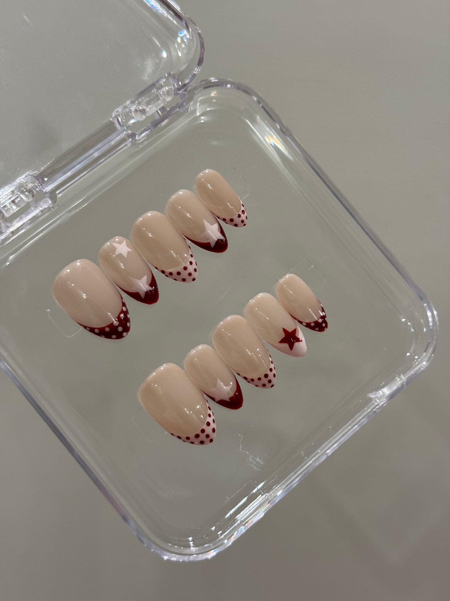 N279 Polka with Star Nails