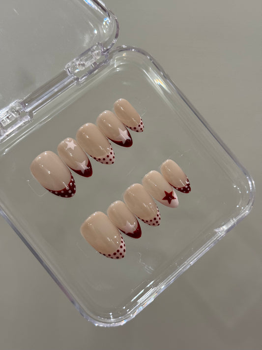 N279 Polka with Star Nails