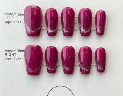 N17 Royal Berry Nails Set