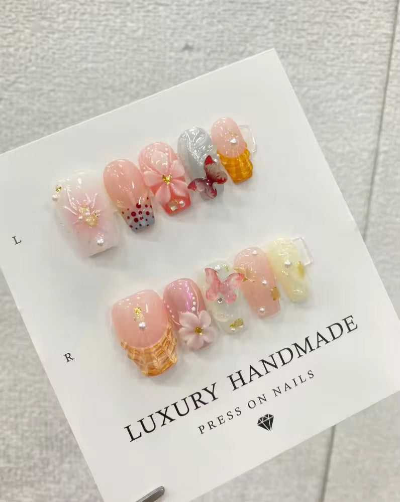 N12 Ocean Life Nails Set