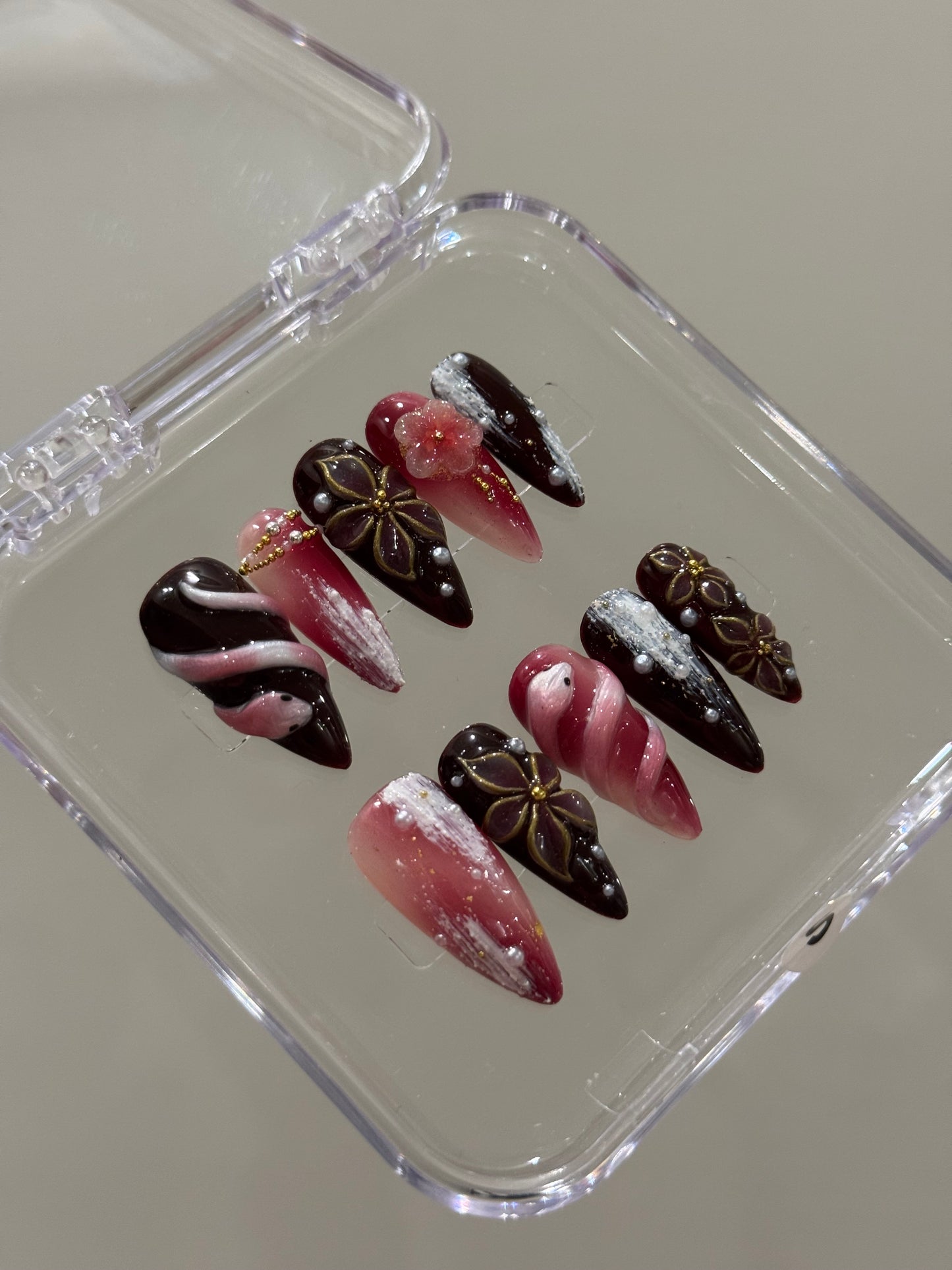 N274 Dark Serpent Nails